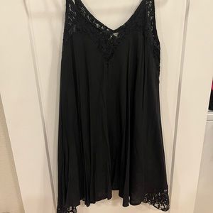 black lace dress